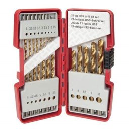 Show details for Set of 21 HSS Drill Bits Picture of Set of 21 HSS Drill Bits