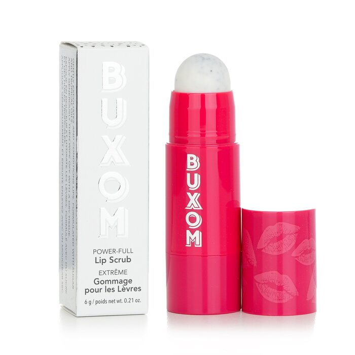 Picture of BUXOM Power-Full Lip Scrub, Gentle Sugar Exfoliator, Hydrating Scrub Stick for Lip Prep, Moisturizing Lip Care with Papaya Seed Oil, Cruelty Free