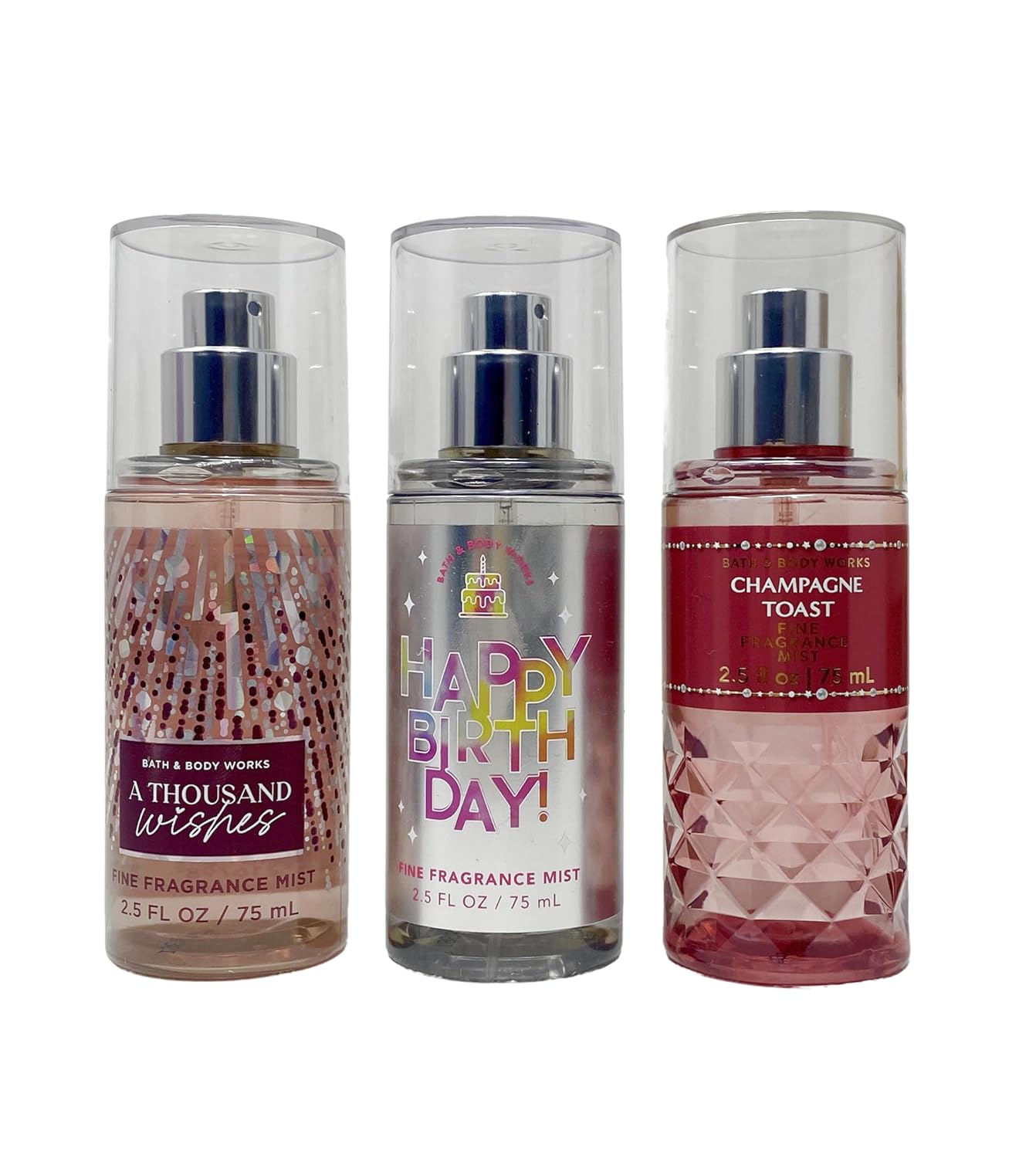 Picture of Bath and Body Work Happy Birthday - Travel Size Trio Gift Set - Fragrance Mist