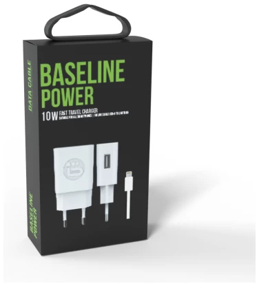 Picture of Baseline power 10w fast is fast charger INCLUDE CABLE USB-A TO LIGHTNING