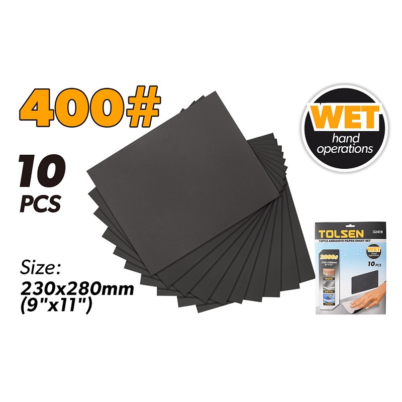 صورة Tolsen 10pcs Abrasive sheet 400
