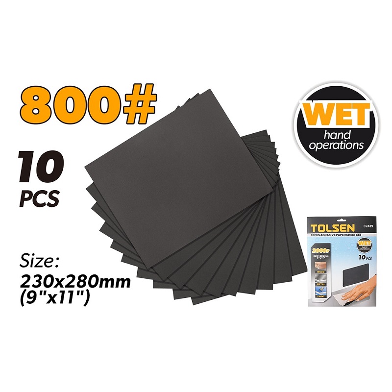 صورة Tolsen 10pcs Abrasive sheet 800
