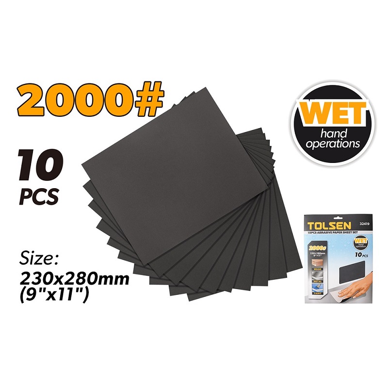 صورة Tolsen 10pcs Abrasive sheet 2000

