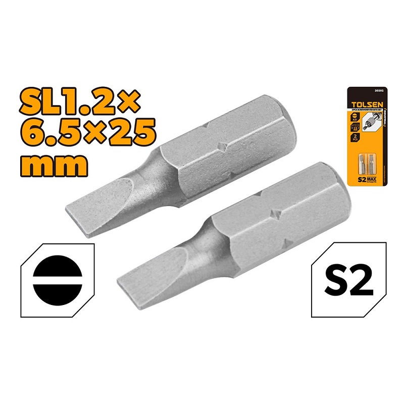 صورة Tolsen 2pcs bits 6.5*25
