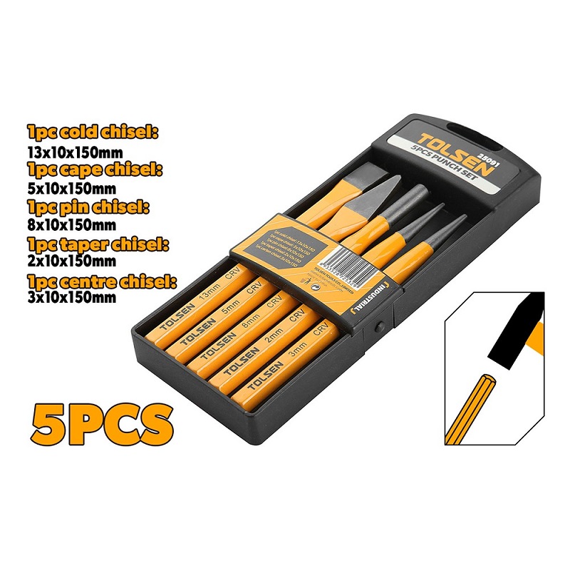 Picture of Tolsen 5pcs punch set
