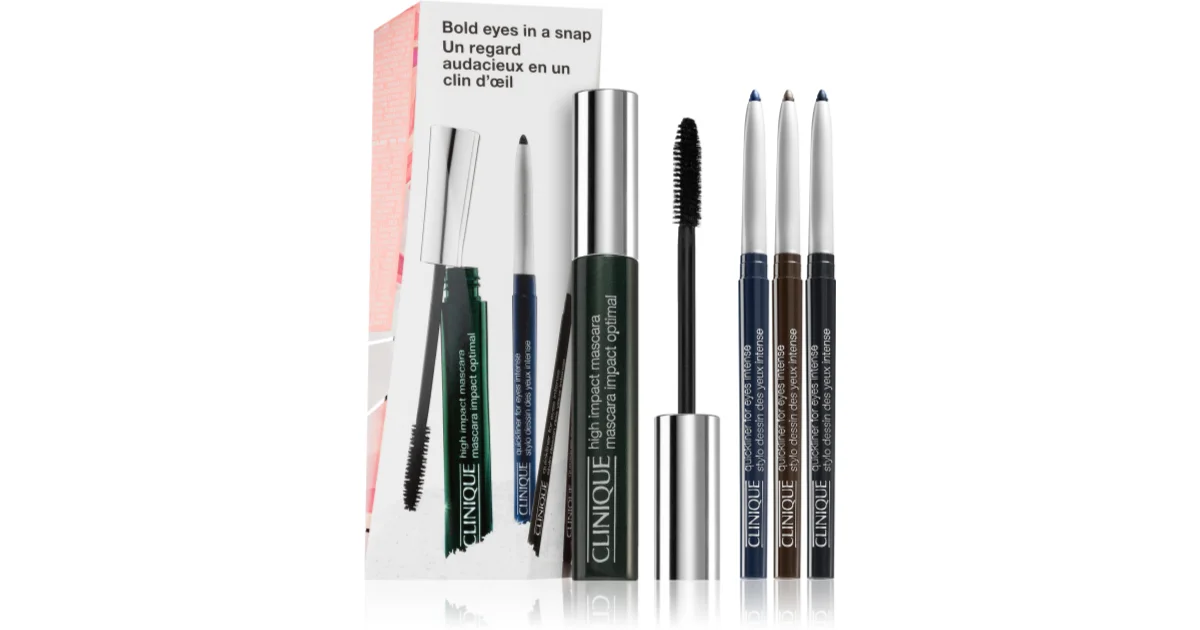 Picture of Clinique, Set, Bold Eyes In A Snap Eyeliner and Mascara Set, 4pc